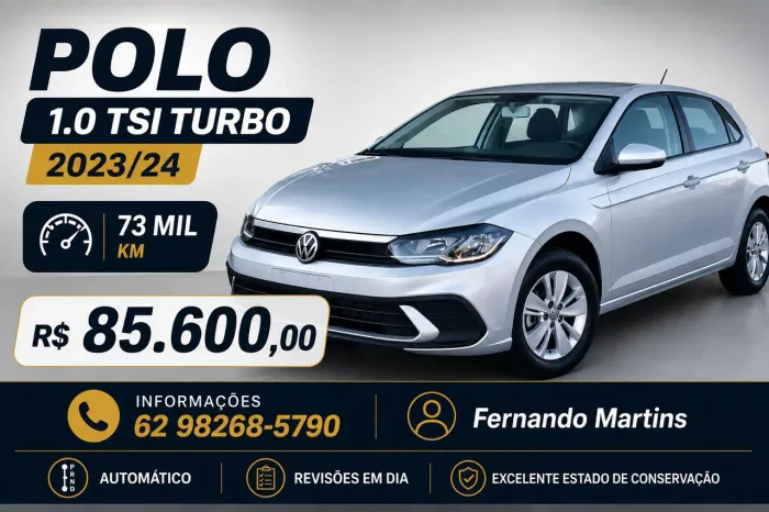 Volkswagen Polo Sense 200 TSI 1.0 Flex 12V Aut(pcd) 2024