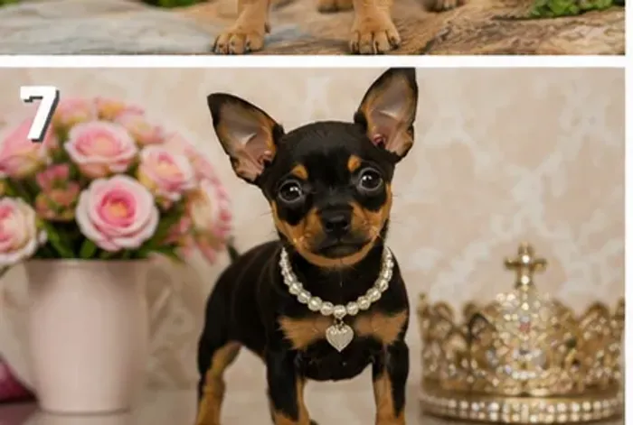 Cãozinho ativo e brincalhão Pinscher/Pincher/Pinsher/Pintier