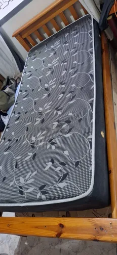CAMA SOLTEIRO MADEIRA + COLCHÃO 