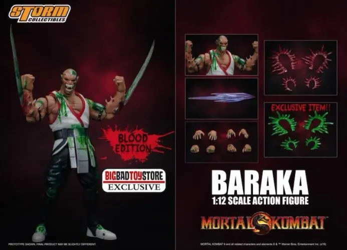 Baraka Special Edition Raríssimo Storm Collectibles Mortal Kombat 