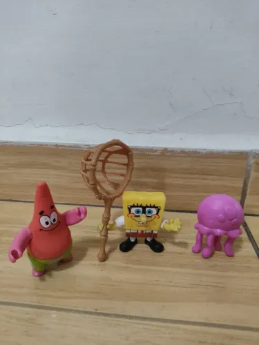 Brinquedo Imaginext bobo esponja  patrick e água viva raro 