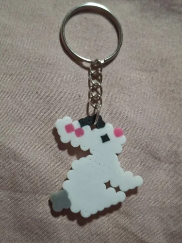 Chaveiro Animais Fofos Hama Beads Pixel Art Feito à mão