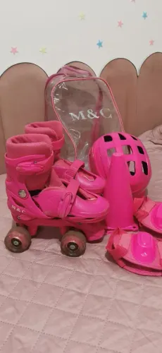 Patins infantil feminino 30/33 ajustável