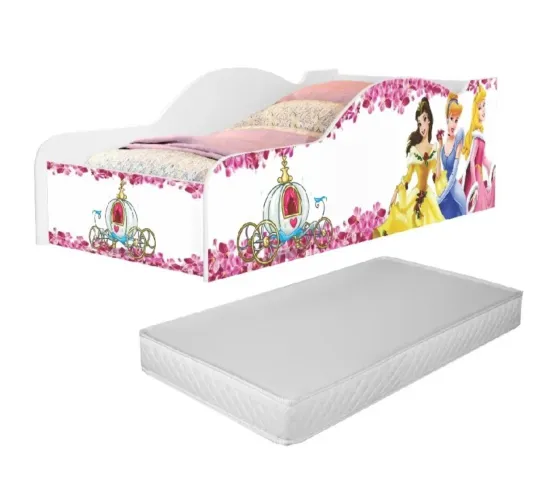 Cama das Princesas infantil com colchão