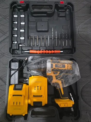 Parafusadeira / Furadeira com Martelete 48V com 2 Baterias + Maleta Completa - Nova