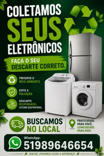 Descarte seu eletrônicos corretamente.