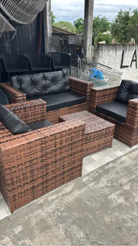 Sofá quadrado em fibra sintética apartir $2650