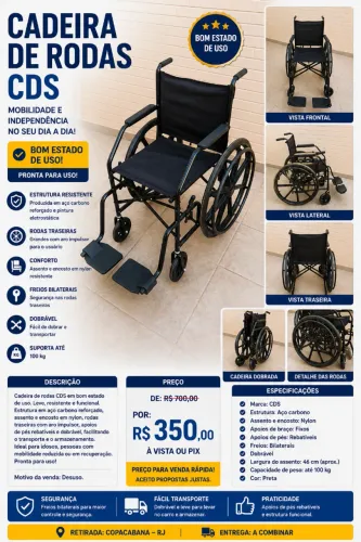 Cadeira de rodas CDS