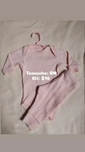 Roupinhas de bebê menina RN e M a partir de R$ 5