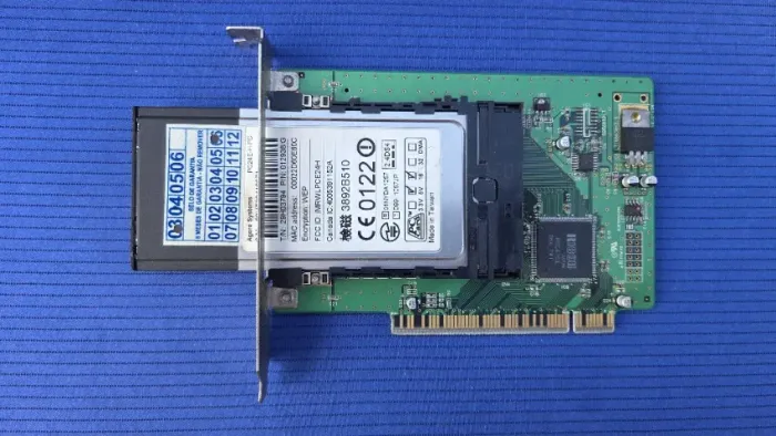 Placa Adaptadorqa PCI para PCMCIA com cartão Wi-fi da Orinoco