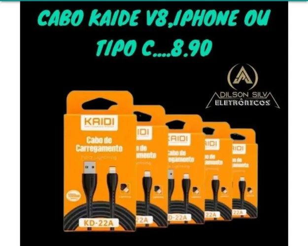 Kit com 10 cabos kaide