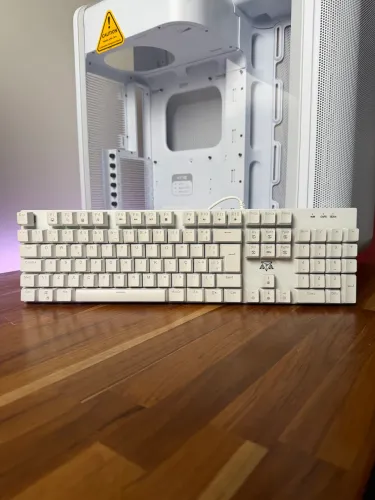 Teclado Mecânico Branco 