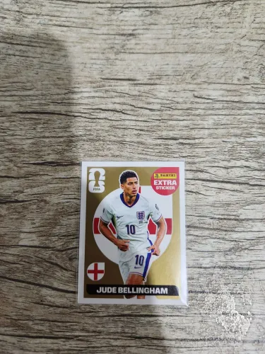 Figurinha extra Jude Bellingham ouro, olhar descrição completa!