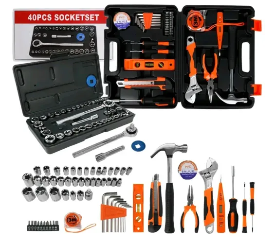 Kit de ferramenta completo 7.7 com soquetes e Chaves