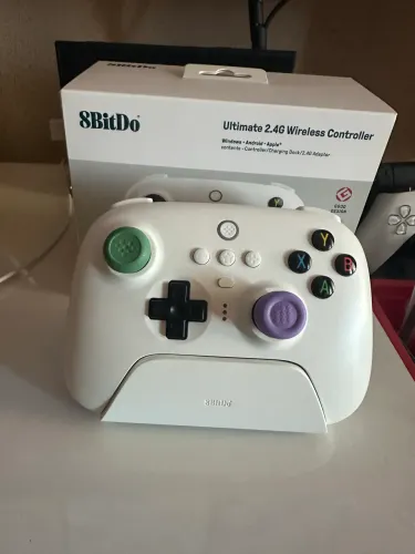Controle 8BitDo Ultimate 2.4G Wireless - Hall Effect | Branco