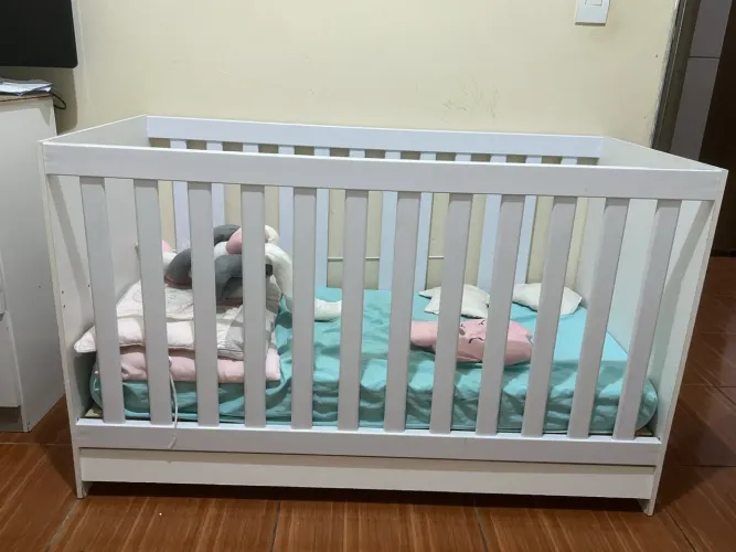 Berço Funcional Elza Mp2952.156 Branco Multimóveis