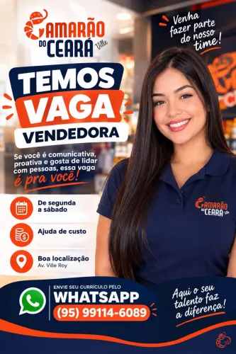 Emprego vendedor ou vendedora
