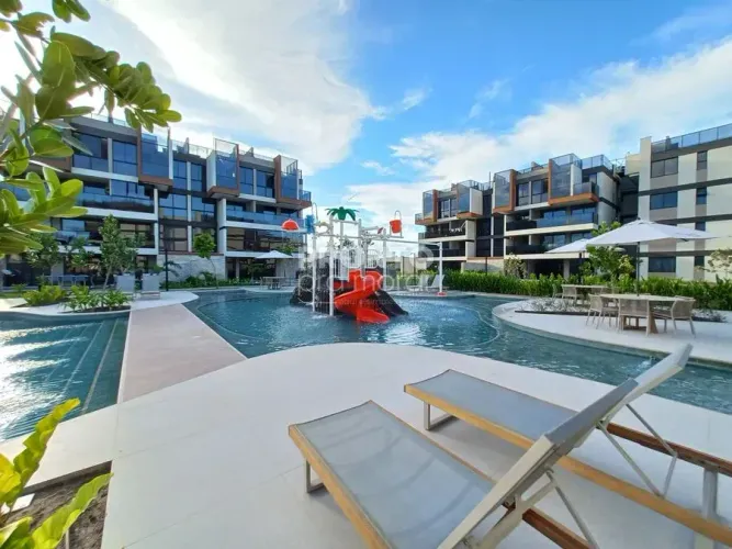 Venda apartamento MOBILIADO 02 suites no Cais Eco Residência Muro alto