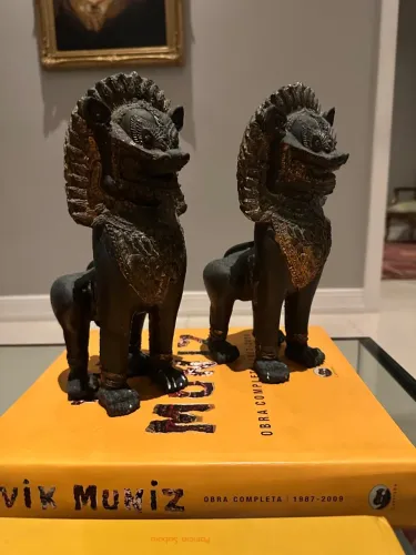 Par de Cão de Fó em Bronze - Séc. XIX