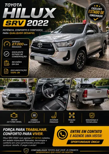 Toyota Hilux CD SRV 4X4 2.8 TDI Diesel Aut. 2022