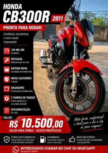 Honda CB300 2011 (Quitada)