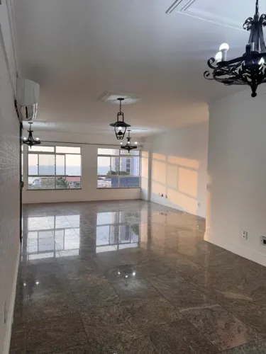 Ed. Lido | Ponta DAreia | Frente Mar | 180m² | 3 Suítes | 2 Vagas
