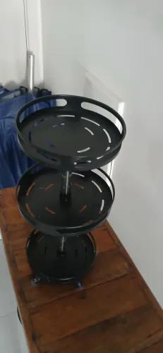 SUPORTE PARA TEMPEROS ROTATORIO 20CM X40 CM
