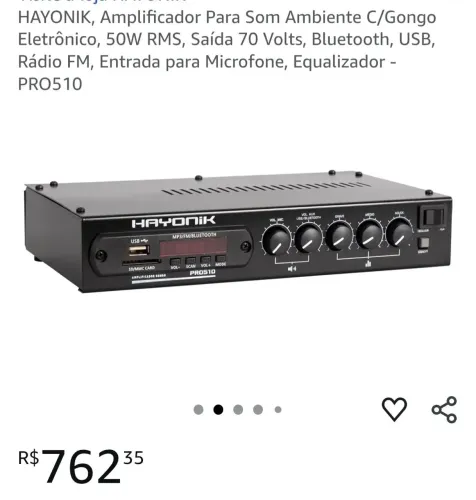 Amplificador Hayonik PRO510 NOVO