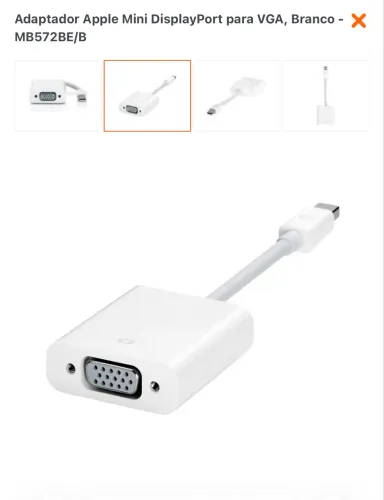 Mini DisplayPort apple VGA