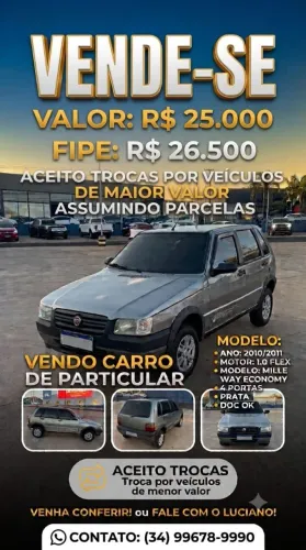 Fiat Uno Mille Celeb. WAY Econ. 1.0 F.flex 4P 2011