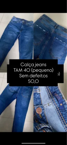 Calça jeans/ calça preta