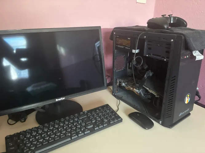 PC completo Ryzen 3200g, 8gb, ssd e hd