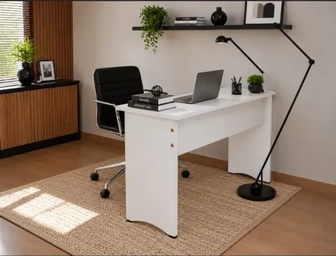 Mesa wonderful White Office Em MDF. L88cm x P40cm x A74cm.