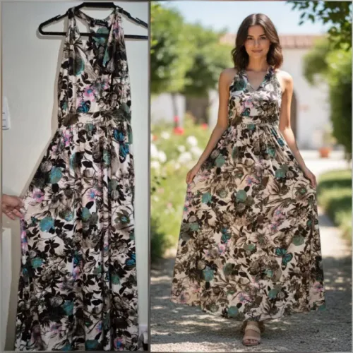 Vestido longo Liganete Zinzane Tamanho P