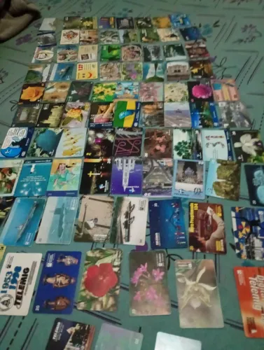 Cartão de telefone antigo telemar