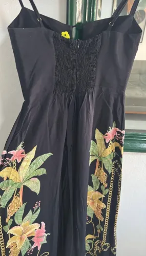 macacão farm estampado p novo