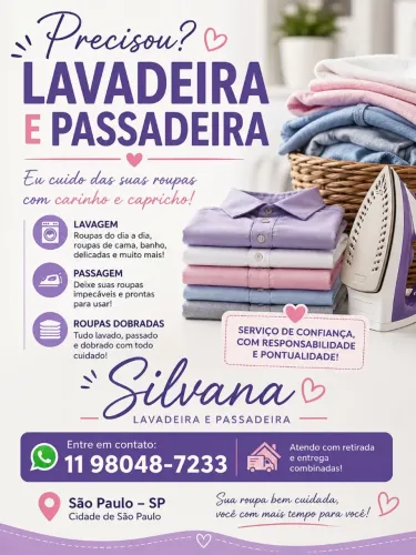 Lavadeira e Passadeira - São Paulo - SP