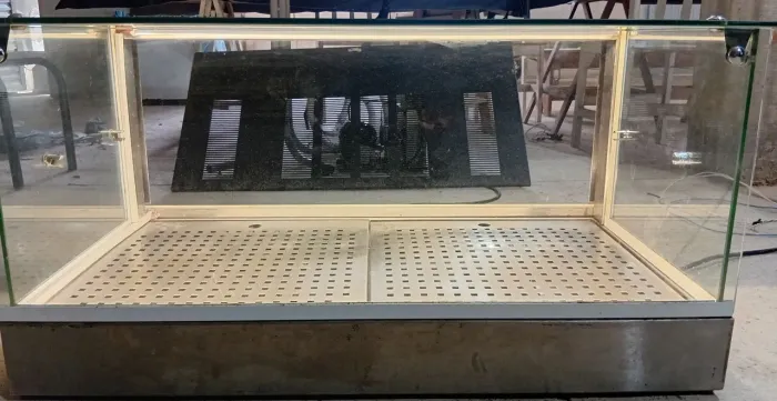 Vitrine estufa para salgados