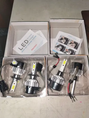 Kit Lâmpadas Led Super Branca Farol, H1, H7, Pingo led (PARA CARROS)