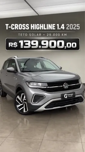 Volkswagen T-Cross Highline 1.4 TSI Flex 16V 5P AUT 2025