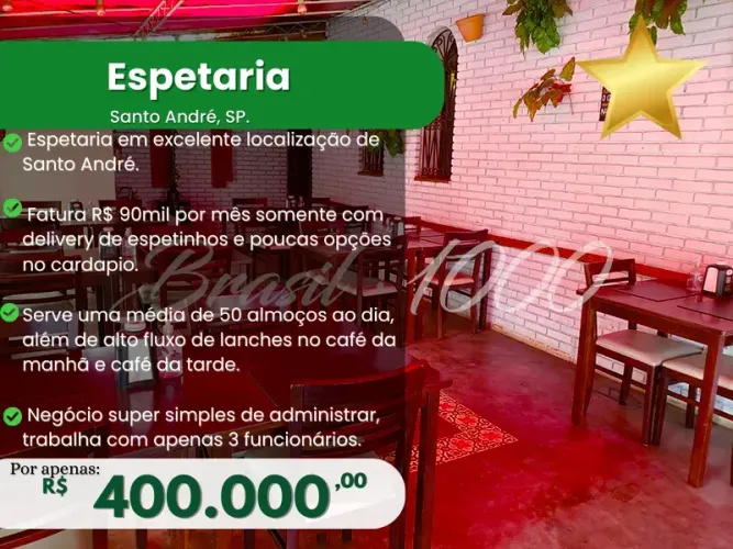 Espetaria em Santo André, SP. (Cod. 110148)