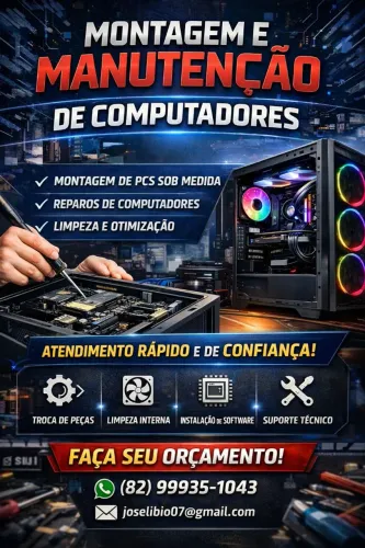 MONTAGEM, MANUTENÇÃO E OTIMIZAÇÃO DE COMPUTADORES,