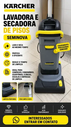 Lavadora Secadora de Pisos Kärcher BR 30/4 Cor Cinza