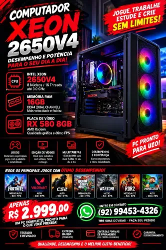Computador Xeon E2650 Completo