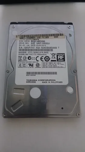 HS Toshiba 500GB 2,5 " MQ01ABD050 - Notebook / PC Gamer