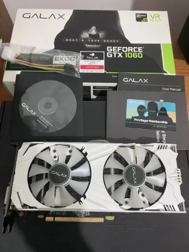 Placa de vídeo Geforce GTX 1060 Exoc White