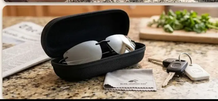 Óculos de sol masculino polorizado TR90 leve sem aro uv
