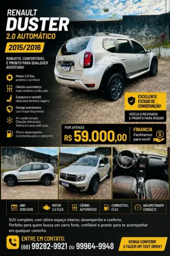 Renault Duster Dynamique 2.0 Hi-flex 16V Aut. 2016