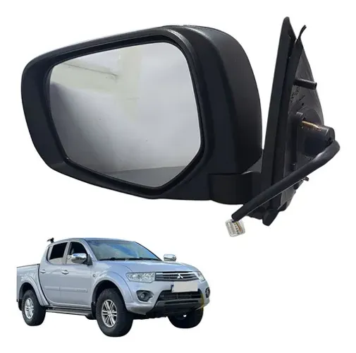 Retrovisor Esquerdo Elétrico Cromado L200 Triton 2014