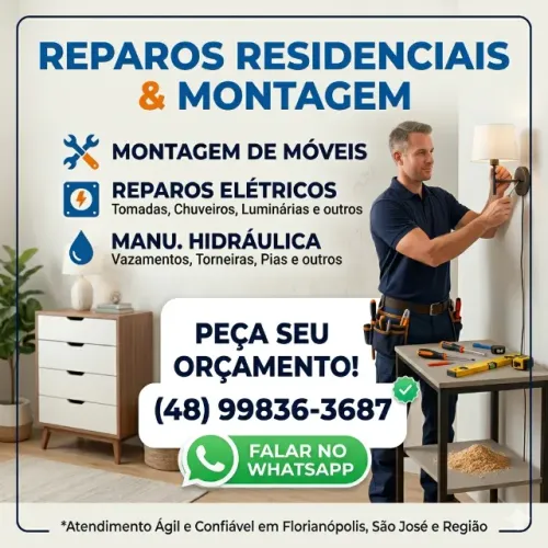Reparos residenciais e montagem de móveis 
